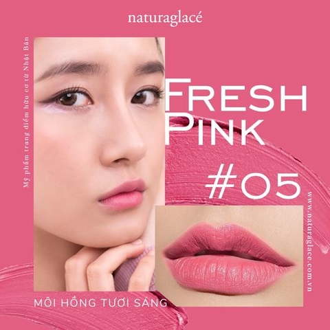 SON MÔI HỮU CƠ ROUGE MOIST 05 - FRESH PINK