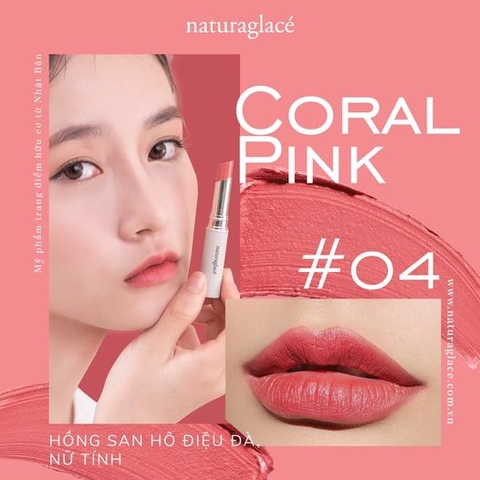 SON MÔI HỮU CƠ ROUGE MOIST 04 - CORAL PINK