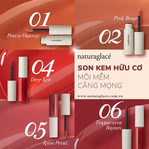 SON KEM HỮU CƠ LIQUID ROUGE - DƯỠNG ẨM CHO ĐÔI MÔI MỀM, CĂNG MỌNG