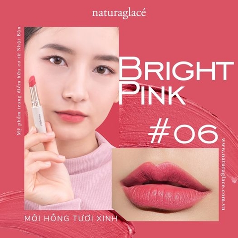 SON MÔI HỮU CƠ ROUGE MOIST 06 - BRIGHT PINK