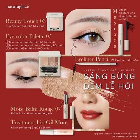 MAKEUP PHONG CÁCH SHIMMER - SÁNG BỪNG ĐÊM LỄ HỘI