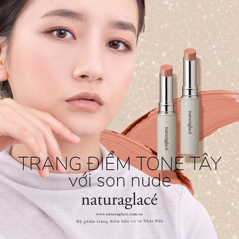 TRANG ĐIỂM TONE TÂY VỚI SON MÀU NUDE ROUGE MOIST 09