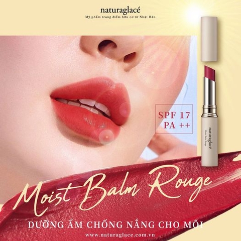 SON MÔI DƯỠNG ẨM & CHỐNG NẮNG MOIST BALM ROUGE - SPF 17 PA++