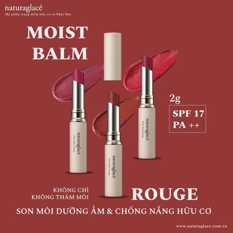 SON MÔI HỮU CƠ - DƯỠNG ẨM & CHỐNG NẮNG SPF17 PA++