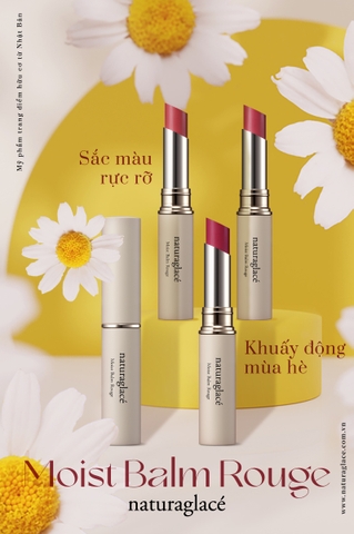 BST SON MÔI MOIST BALM ROUGE - SẮC MÀU RỰC RỠ, KHUẤY ĐỘNG MÙA HÈ