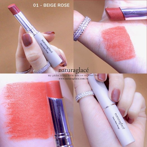 MOIST BALM ROUGE 01BEIGE ROSE - SẮC HỒNG NỮ TÍNH