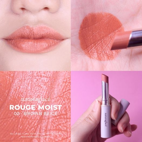 SON MÔI HỮU CƠ ROUGE MOIST 02 - BROWN BEIGE