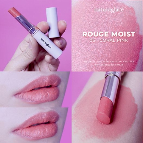 SON MÔI HỮU CƠ ROUGE MOIST 04 - CORAL PINK