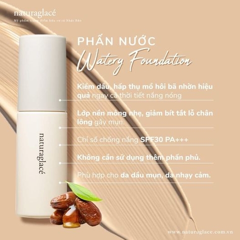 PHẤN NƯỚC WATERY FOUNDATION - TRANG ĐIỂM, DƯỠNG ẨM & TÁI TẠO LÀN DA