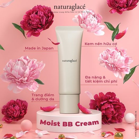 KEM NỀN HỮU CƠ NHẬT BẢN MOIST BB CREAM - NUÔI DƯỠNG LÀN DA TRONG KHI TRANG ĐIỂM