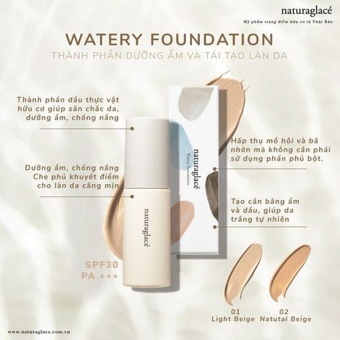 PHẤN NƯỚC WATERY FOUNDATION - TRANG ĐIỂM, DƯỠNG ẨM & TÁI TẠO LÀN DA