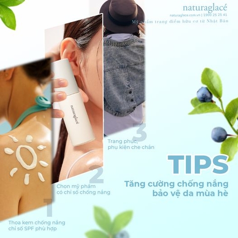 TIPS - TĂNG CƯỜNG CHỐNG NẮNG, BẢO VỆ DA MÙA HÈ