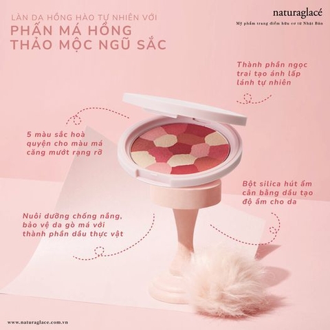 TRANG ĐIỂM & DƯỠNG DA VỚI PHẤN MÁ HỒNG THẢO MỘC NU CHEEK COLOR POWDER