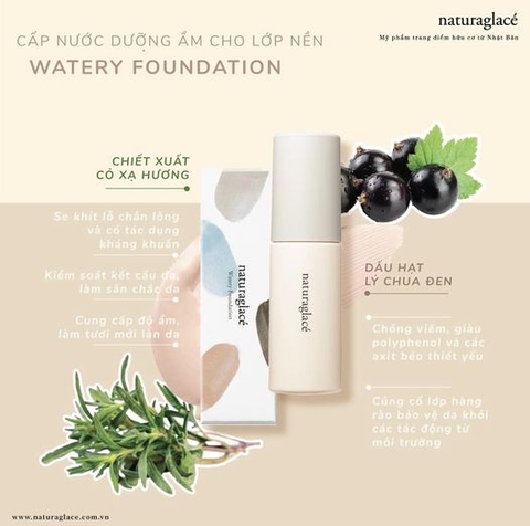 PHẤN NƯỚC WATERY FOUNDATION - TRANG ĐIỂM, DƯỠNG ẨM & TÁI TẠO LÀN DA