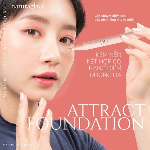 KEM NỀN TRANG ĐIỂM & DƯỠNG DA DẠNG CỌ NU ATTRACT FOUNDATION