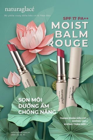 SON MÔI MOIST BALM ROUGE - LỰA CHỌN AN TOÀN CHO PHÁI ĐẸP