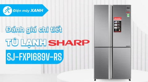 Tủ lạnh Sharp Inverter 607 lít SJ-FXPI689V-RS