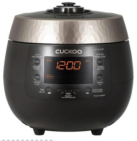 Nồi cơm điện tử áp suất Cuckoo 1.8 lít CRP-R1000F/BKGBCRVNCV