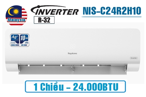 Điều hòa Nagakawa 24000BTU 1 chiều inverter NIS-C24R2H12