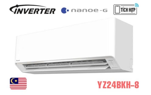 Điều hòa Panasonic 2 chiều Inverter 24.200 BTU CU/CS-YZ24BKH-8