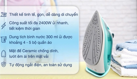 Bàn ủi hơi nước Philips DST3030/70 2400W