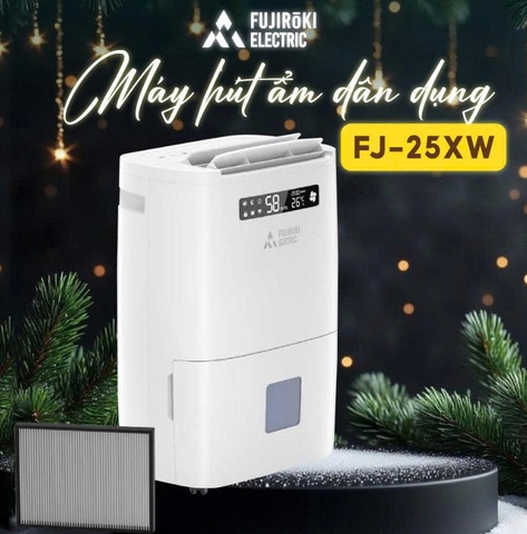 MÁY HÚT ẨM VÀ LỌC KHÔNG KHÍ FUJIROKI FJ-25XW