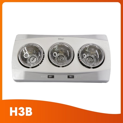 Đèn Sưởi Nhà Tắm Hans 3 bóng H3B - Hàng Chính Hãng