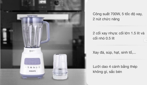Máy xay sinh tố đa năng Philips HR2221/00