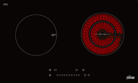 Bếp Đôi Từ Và Hồng Ngoại Ferroli IC4200BN - Hàng chính hãng