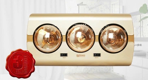Đèn sưởi 3 bóng Kottman K3A (Bảo hành 3 năm)