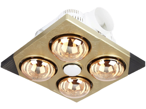 Đèn sưởi nhà tắm âm trần 4 bóng Kottmann K4B-T Hàng Chính hãng