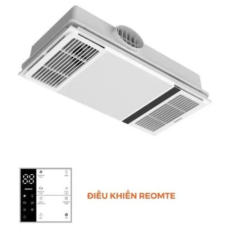 Quạt hút sưởi 5in1 có remote Nanoco model NBD2560