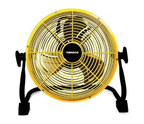 Quạt sạc sàn Nanoco model NRF1230L màu vàng (Công suất 20W, 12 inch)