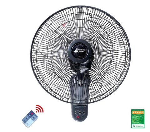 Quạt treo tường Tico MS 48W điều khiển từ xa màu  kem, xám đậm,  đỏ mận,  xanh.