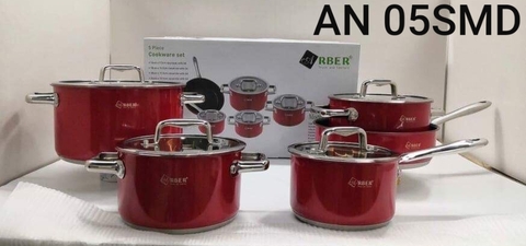 Bộ Nồi Chảo Arber Inox 304 AN05SMD  ( 4 Nồi 1 Chảo )