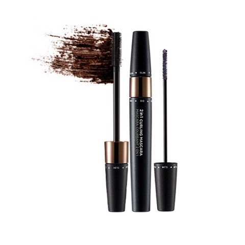 Mascara THEFACESHOP 2 IN 1 CURLING MASCARA 02 BROWN