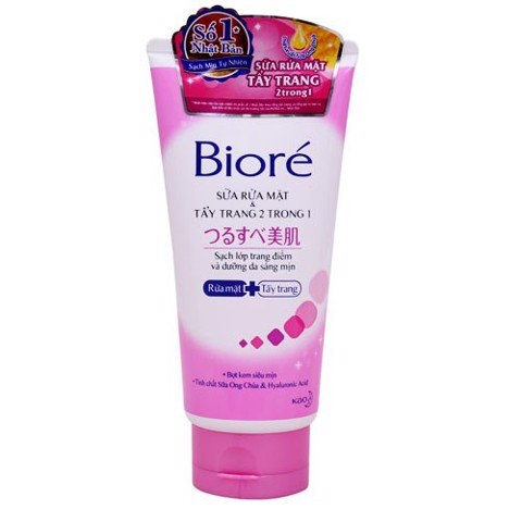 Sữa Rửa Mặt Biore Tẩy Trang 2 Trong 1 100G