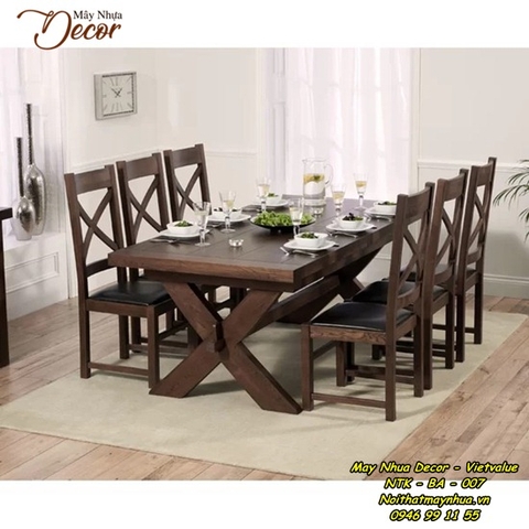 Bộ bàn ăn nhập khẩu cao cấp 007