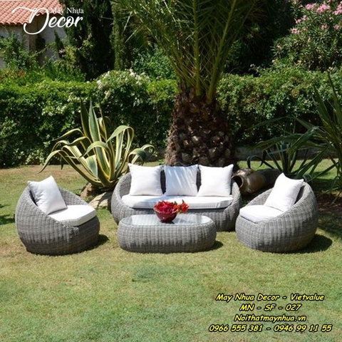 Sofa mây nhựa 027