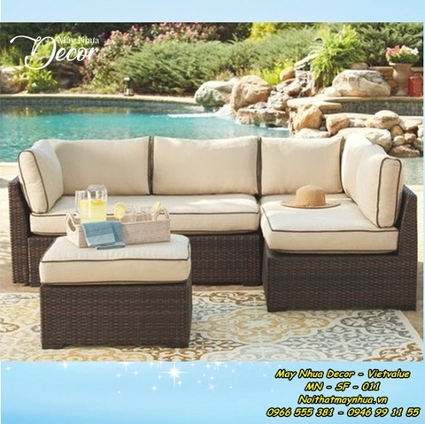 Sofa mây nhựa 011