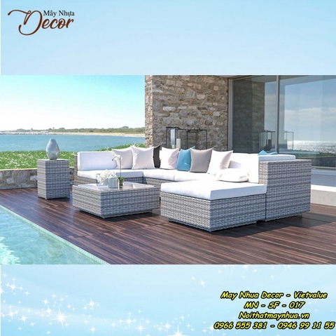 Sofa mây nhựa 017