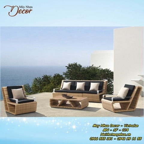 Sofa mây nhựa 024