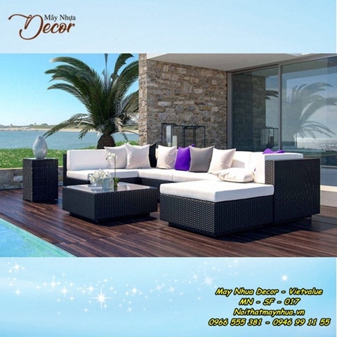 Sofa mây nhựa 017