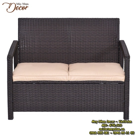Ghế Đôi Thư giãn Mây Nhựa MN-GTG.020