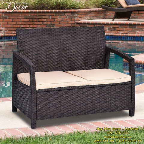 Ghế Đôi Thư giãn Mây Nhựa MN-GTG.020