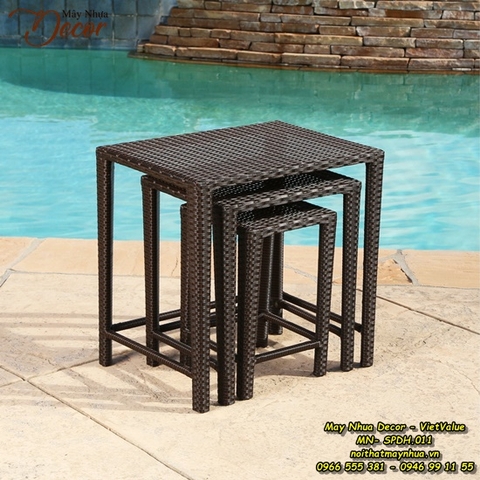Bộ Ghế Mây Nhựa MN-SPDH.011