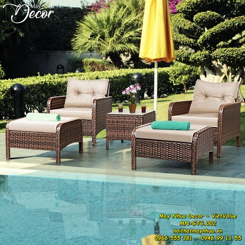 Ghế thư giãn mây nhựa - Ngoài trời MN-GTG.002