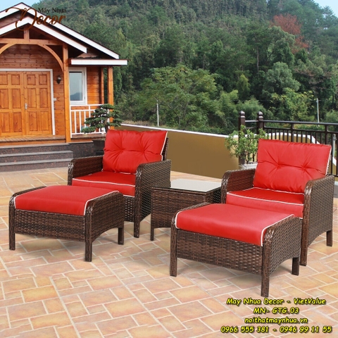 Ghế thư giãn mây nhựa MN-GTG.003