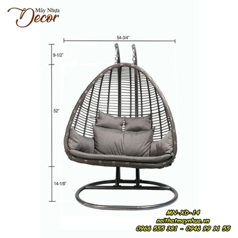 Xích đu mây nhựa MN-XD.14