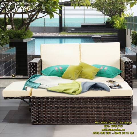 Ghế-giường Mây Nhựa MN-GTG.010